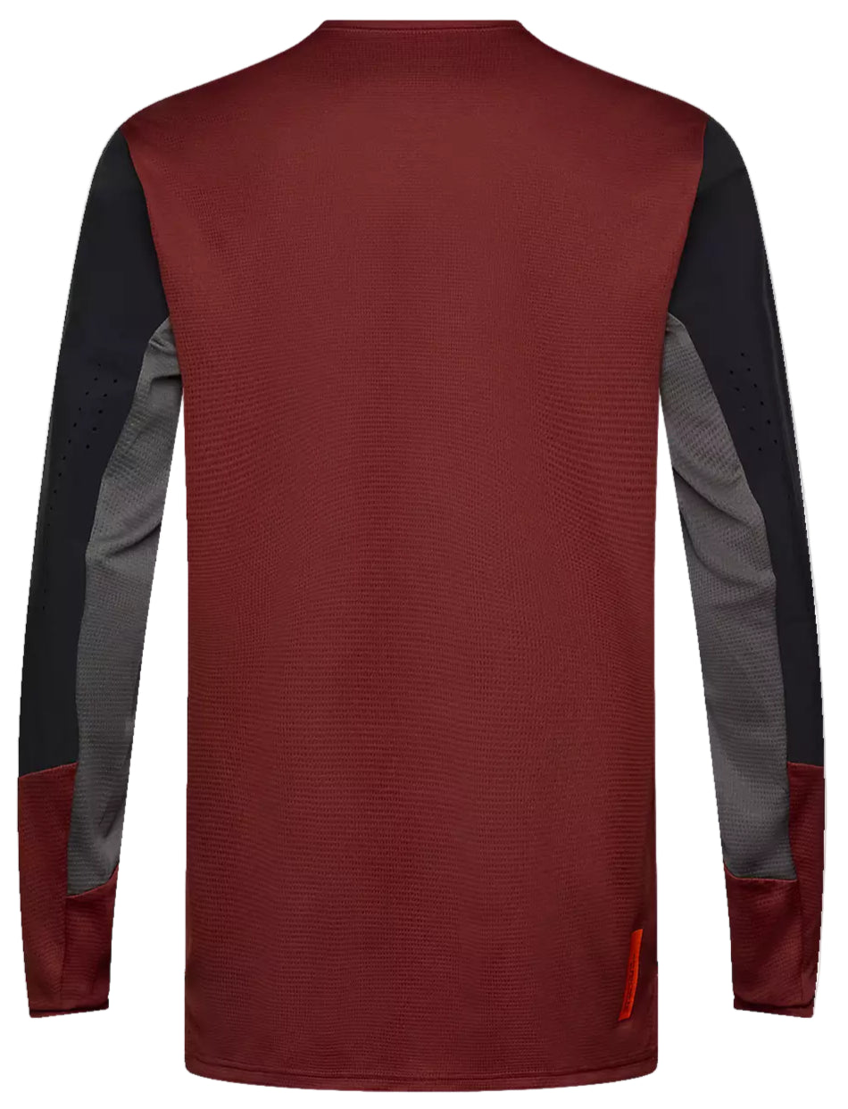 Fox Defend LS Jersey Rust BACK 
