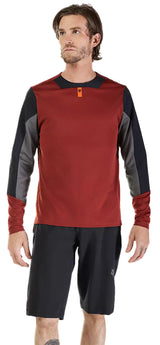 Fox Defend LS Jersey Rust FRONT FACING MODEL 