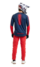 Troy Lee Designs Sprint Segment 25.2 Jersey Midnight BACK FACING MODEL