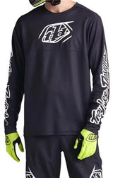 TROY LEE DESIGNS 24.1 SPRINT JERSEY ICON - BLACK FRONT 