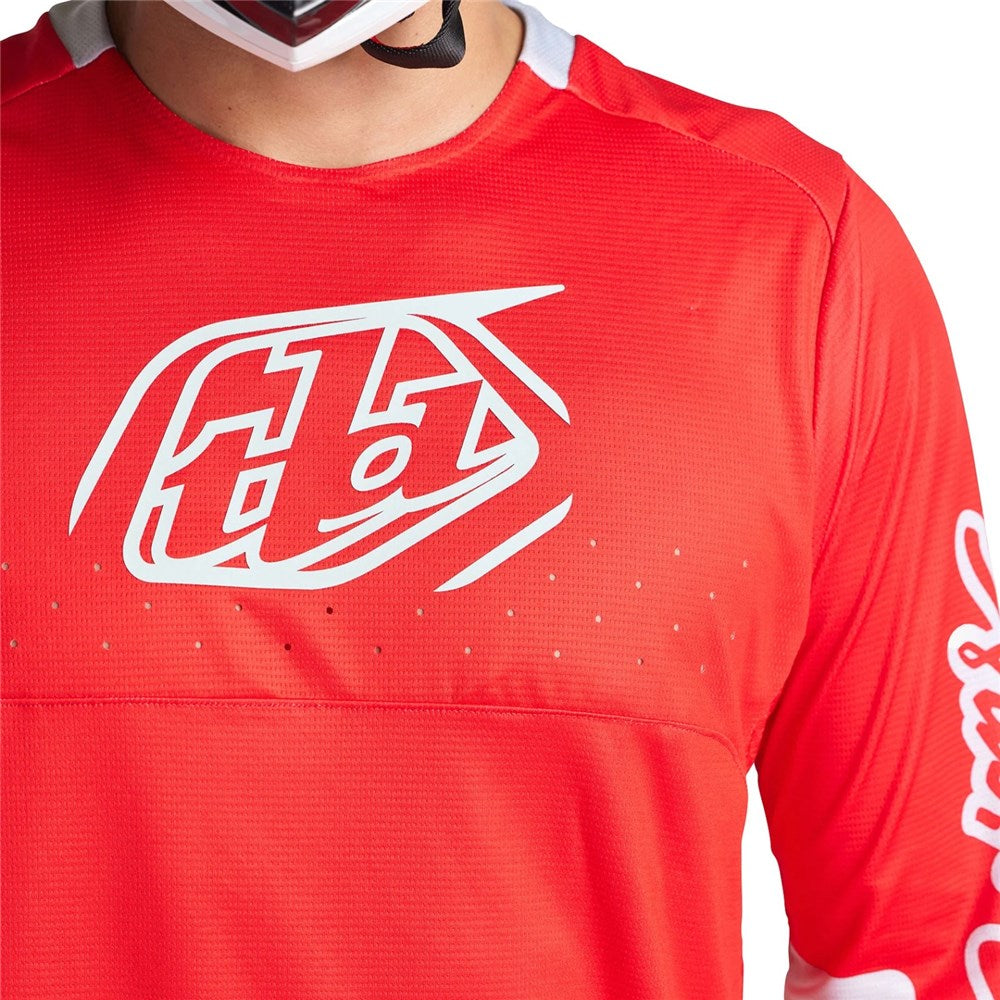 TROY LEE DESIGNS 24.1 SPRINT JERSEY ICON FIRE - RED FRONT PRINT
