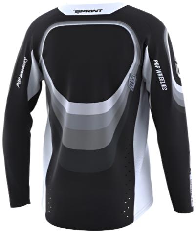 TROY LEE DESIGNS 24.1 SPRINT Youth JERSEY REVERB - BLACK BACK
