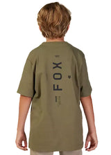 Fox YTH DYNAMIC Short Sleeve TEE OlvGreen BACK FACING MODEL