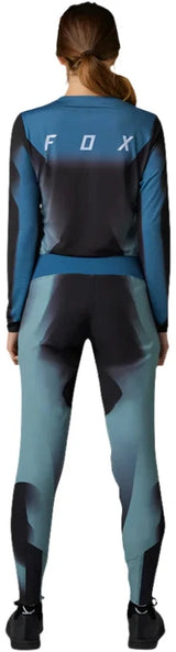 Fox WOMENS FLEXAIR LS JERSEY TS57 - Black Back Facing Model