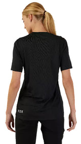 Fox Ranger SS Jersey Foxhead Black BACK FACING MODEL