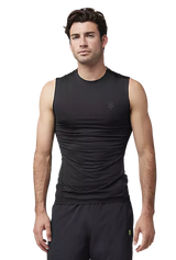 Fox Racing Tecbase Shirt Black FRONT FACING MODEL