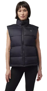 Fox Ridgeway Hi-Loft Vest Black FRONT FACING MODEL