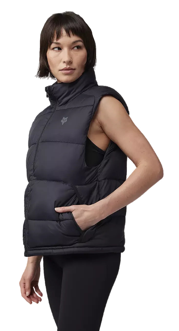 Fox Ridgeway Hi-Loft Vest Black SIDE FACING MODEL