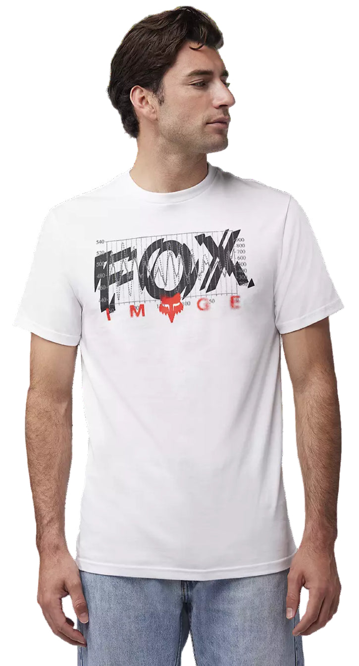 Fox Energy SS Premium Tee Optic White FRONT FACING MODEL