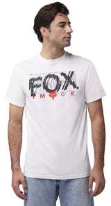 Fox Energy SS Premium Tee Optic White FRONT FACING MODEL