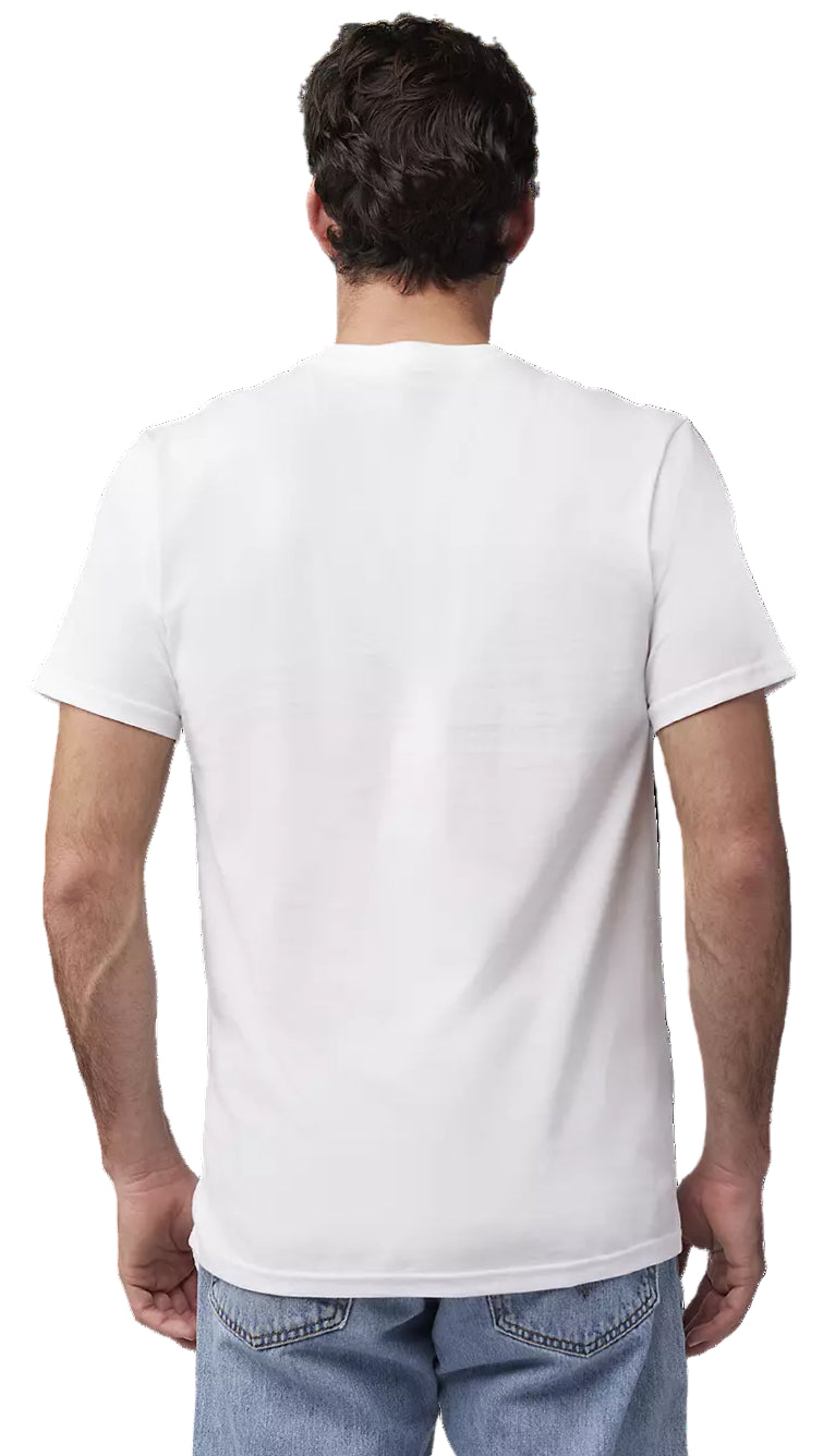 Fox Energy SS Premium Tee Optic White BACK FACING MODEL