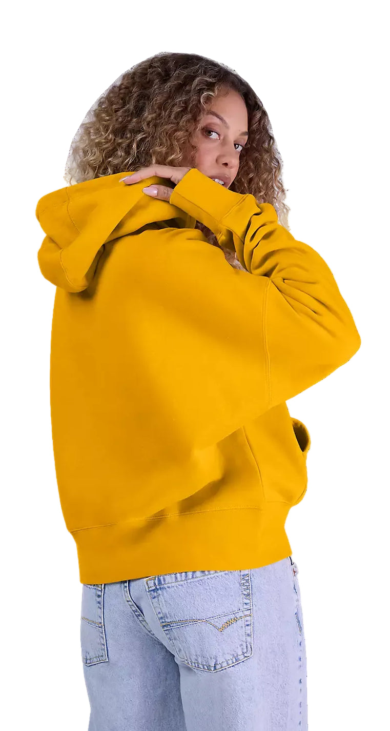 Fox W Moto-X Oversized Fleece Pullover Mustard BACK 
