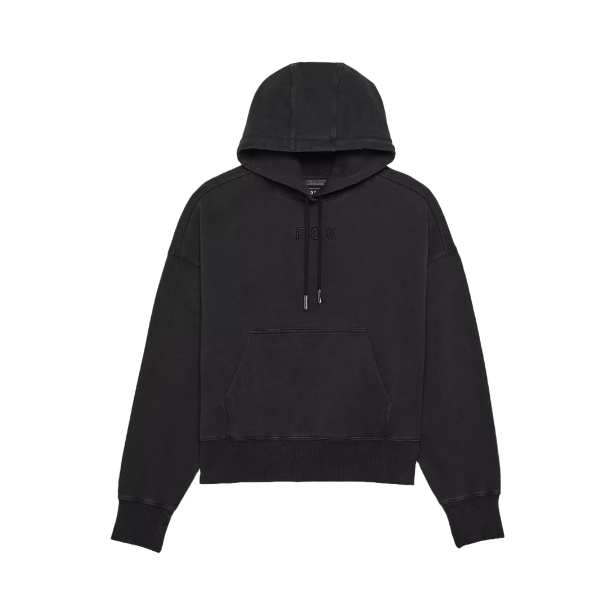 Fox Womens WORDMARK Oversized Fleece PO Black FRONT