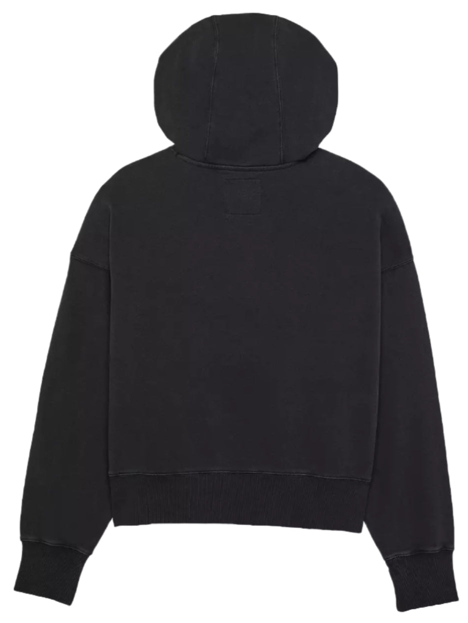 Fox Womens WORDMARK Oversized Fleece PO Black BACK