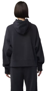 Fox Womens WORDMARK Oversized Fleece PO Black BACK FACING MODEL