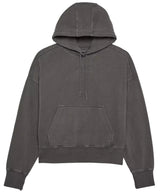 Fox Womens WORDMARK Oversized Fleece PO Pewter FRONT