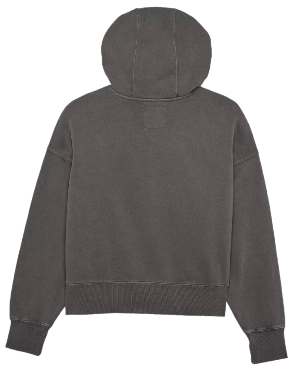 Fox Womens WORDMARK Oversized Fleece PO Pewter BACK