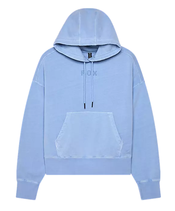Fox Women's Wordmark OV Fleece Pullover Cashmere Blue FRONT 