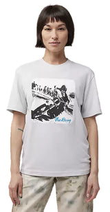 Fox Scripted Photo SS Tee Light Grey L FRONT FACING MODEL