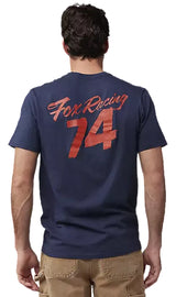 Fox Scripted SS Premium Tee Midnight BACK FACING MODEL