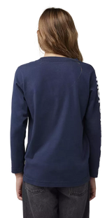 Fox Youth Moto-X Long Sleeve Tee Midnight BACK FACING MODEL