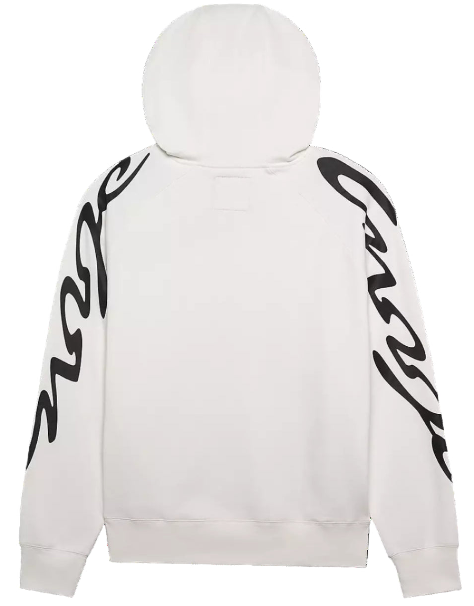 Fox Energy Face Oversized Fleece Pullover White BACK 