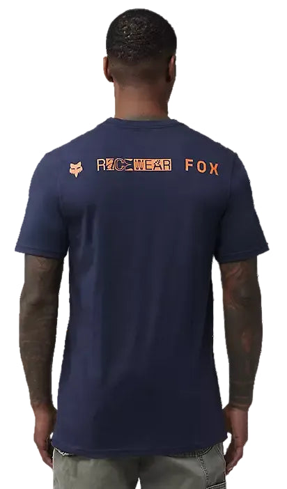 Fox RS Dream SS Premium T-Shirt Midnight BACK FACING MODEL