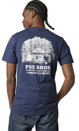 Fox OUT AND ABOUT Short Sleeve PREMIUM TEE DpCobalt BACK FACING MODEL