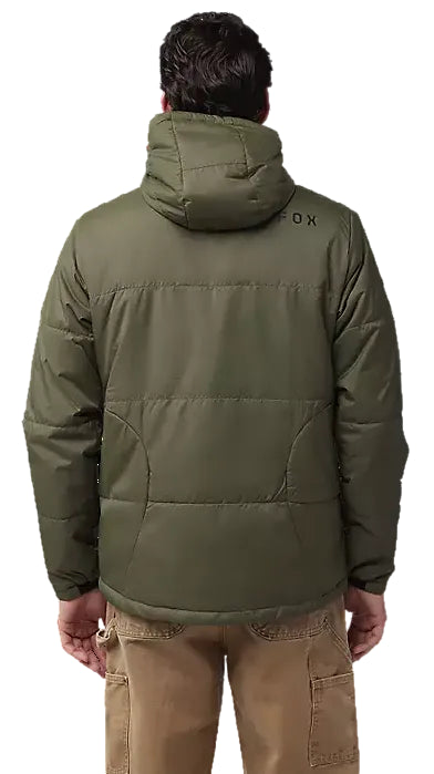 Fox Ridgeway Jacket Olive Green BACK FACING MODEL