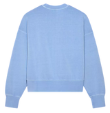 Fox Wordmark OV Fleece Crew Cashmere Blue BACK 