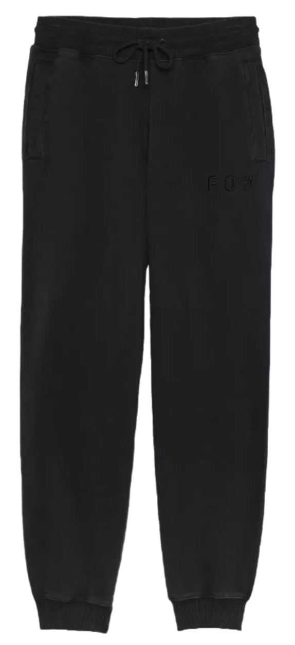Fox Womens WORDMARK Fleece Jogger Black FRONT