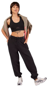 Fox Womens WORDMARK Fleece Jogger Black FRONT FACING MODEL