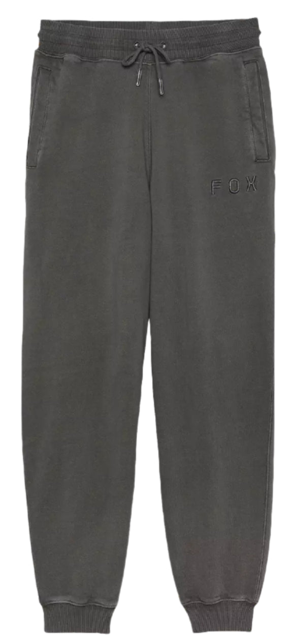 Fox Womens WORDMARK Fleece Jogger Pewter FRONT