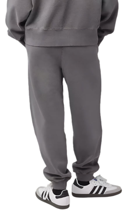 Fox Womens WORDMARK Fleece Jogger Pewter BACK FACING MODEL