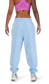Fox Wordmark Fleece Jogger Cashmere Blue BACK FACING MODEL 