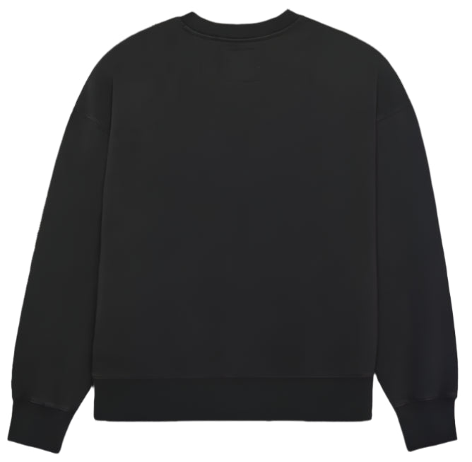 Fox WORDMARK Oversized Fleece CREW Black BACK