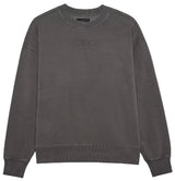 Fox WORDMARK Oversized Fleece CREW Pewter FRONT