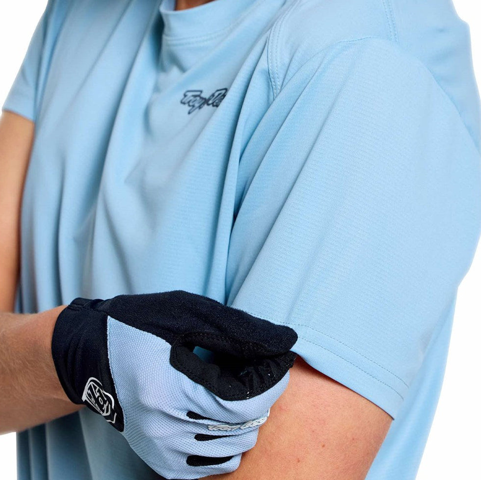 Troy Lee Designs Womens Lilium Pro Short Sleeve Jersey Mono Dawn Blue DETAILS