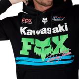 Fox Kawi Fleece Pullover Black FRONT PRINT FOCUSED