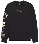 Fox Hello Future Oversized FLC Crew Black FRONT 