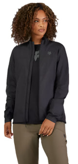 Fox Womens Ranger Wind Jacket Black FRON FACING MODEL