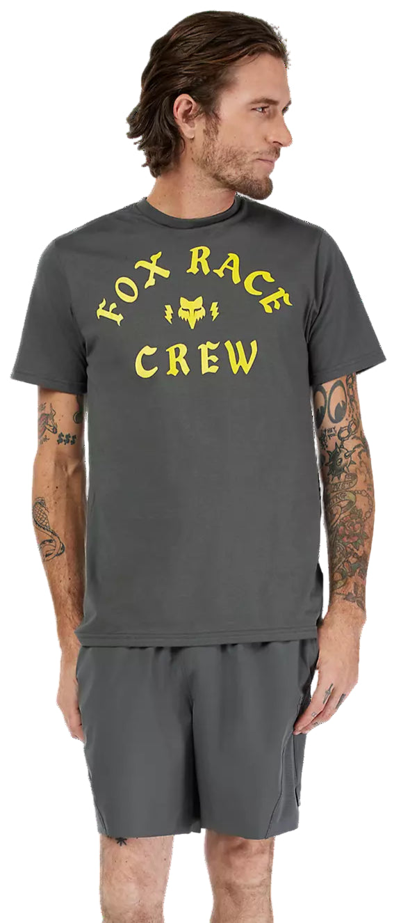 Fox Heritage SS Premium Tee Dark Shadow FRONT FACING MODEL