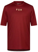 Fox Ranger SS Jersey WORDMARK Rust FRONT