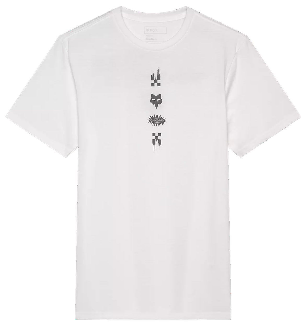 Fox Checkered SS Premium Tee Optic White FRONT 