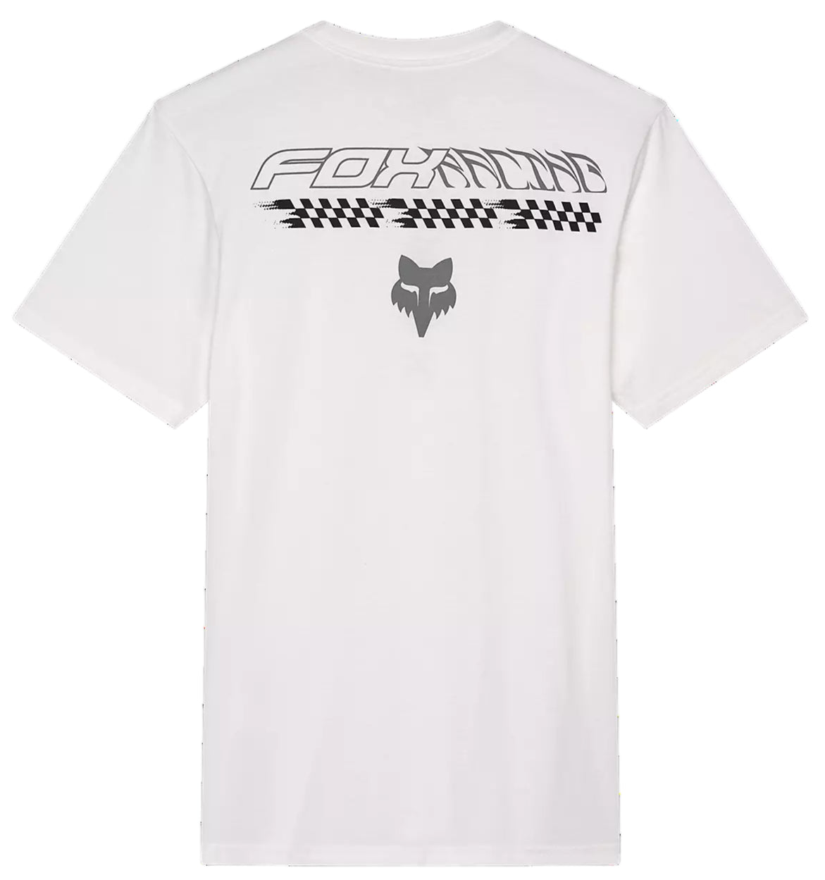 Fox Checkered SS Premium Tee Optic White BACK 