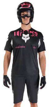 Fox Ranger SS Jersey Digi Image Black FRONT FACING MODEL
