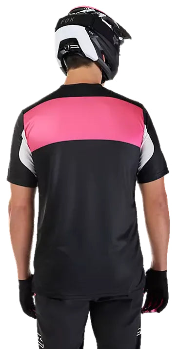 Fox Ranger SS Jersey Digi Image Black BACK FACING MODEL