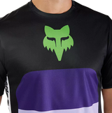 Fox Ranger SS Jersey Grid Black FRONT DETAILS