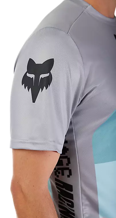 Fox Ranger SS Jersey Grid Steel Gray SIDE DETAILS