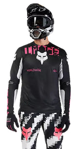 Fox Ranger Long Sleeve Jersey Digi Image Black FRONT FACING MODEL